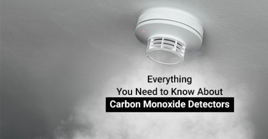 Carbon monoxide detector triggering an alarm